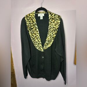 Vintage leopard cardigan